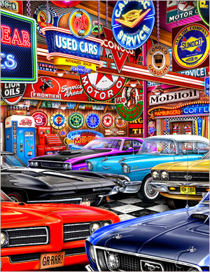 Classical Gas - painted in mixed media in 2024 by Michael Fishel