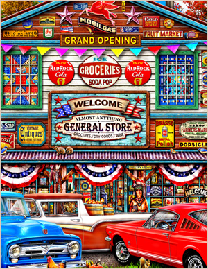 Almost Anything General Store-painted in mixed media in 2026 by Michael Fishel