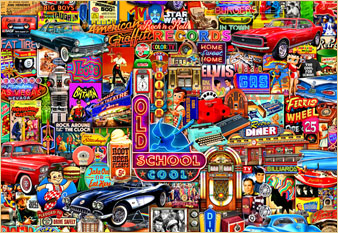 Old School Cool - painted in mixed media in 2025 by Michael Fishel