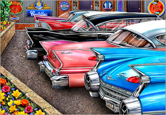 Kings of Fins - painted in mixed media in 2026 by Michael Fishel