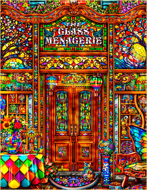 The Glass Managerie - oil on canvas painted by Michael Fishel in 1979